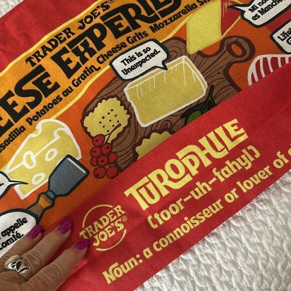 Trader Joe’s Red and Yellow Cheese Adventures Tote Bag Canvas Limited Edition - Picture 3 of 6